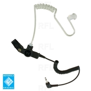 Receive Only Earpiece with translucent tube and rubber eartip